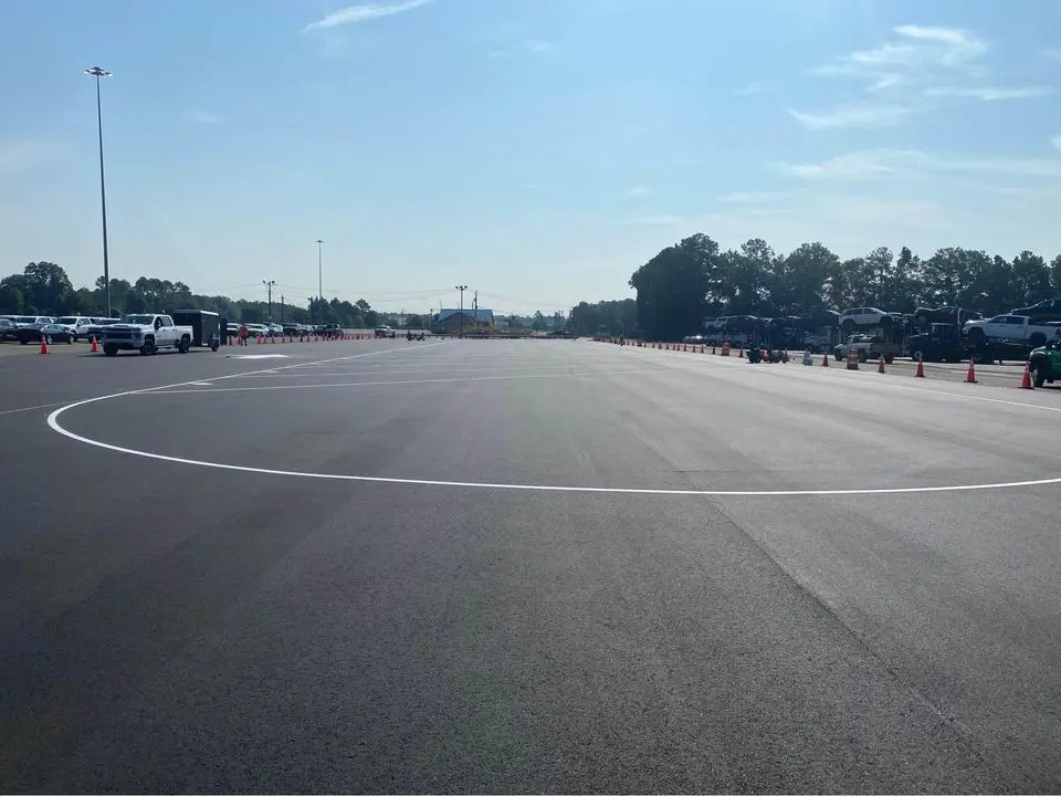 private roadway sealing on a fresh asphalt road in boca raton fl